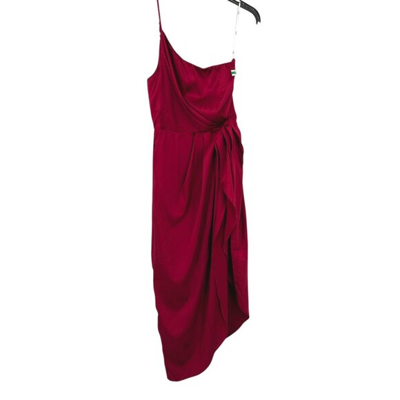 Lulus Draped Special Occasion Prom Homecoming Dress Berry Red Size XL NWOT - Picture 1 of 10